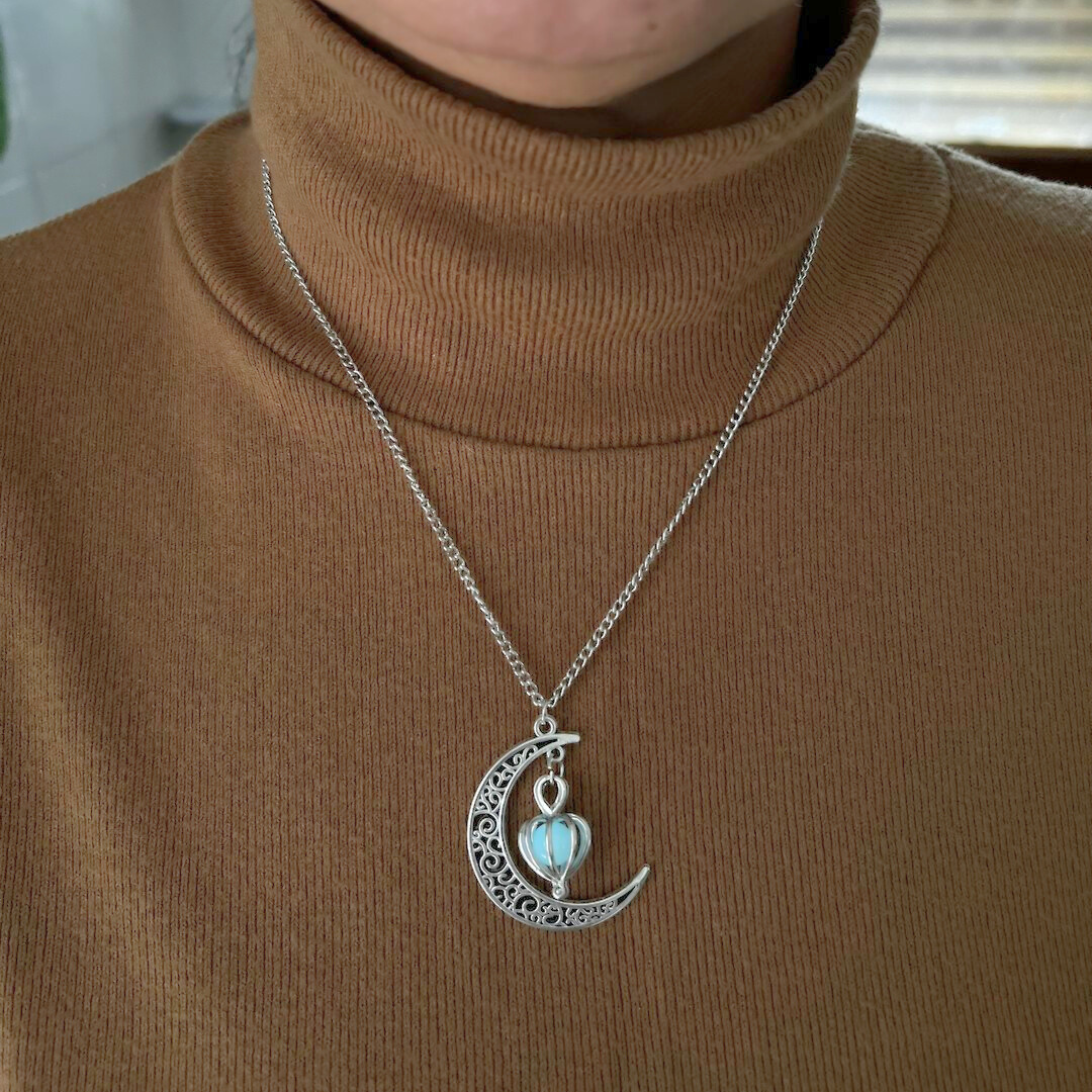 Collar De Piedra Lunar Brillante🌙